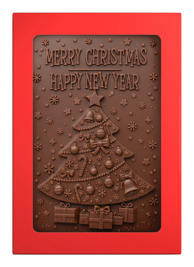 Chocoladeplak Kerstboom